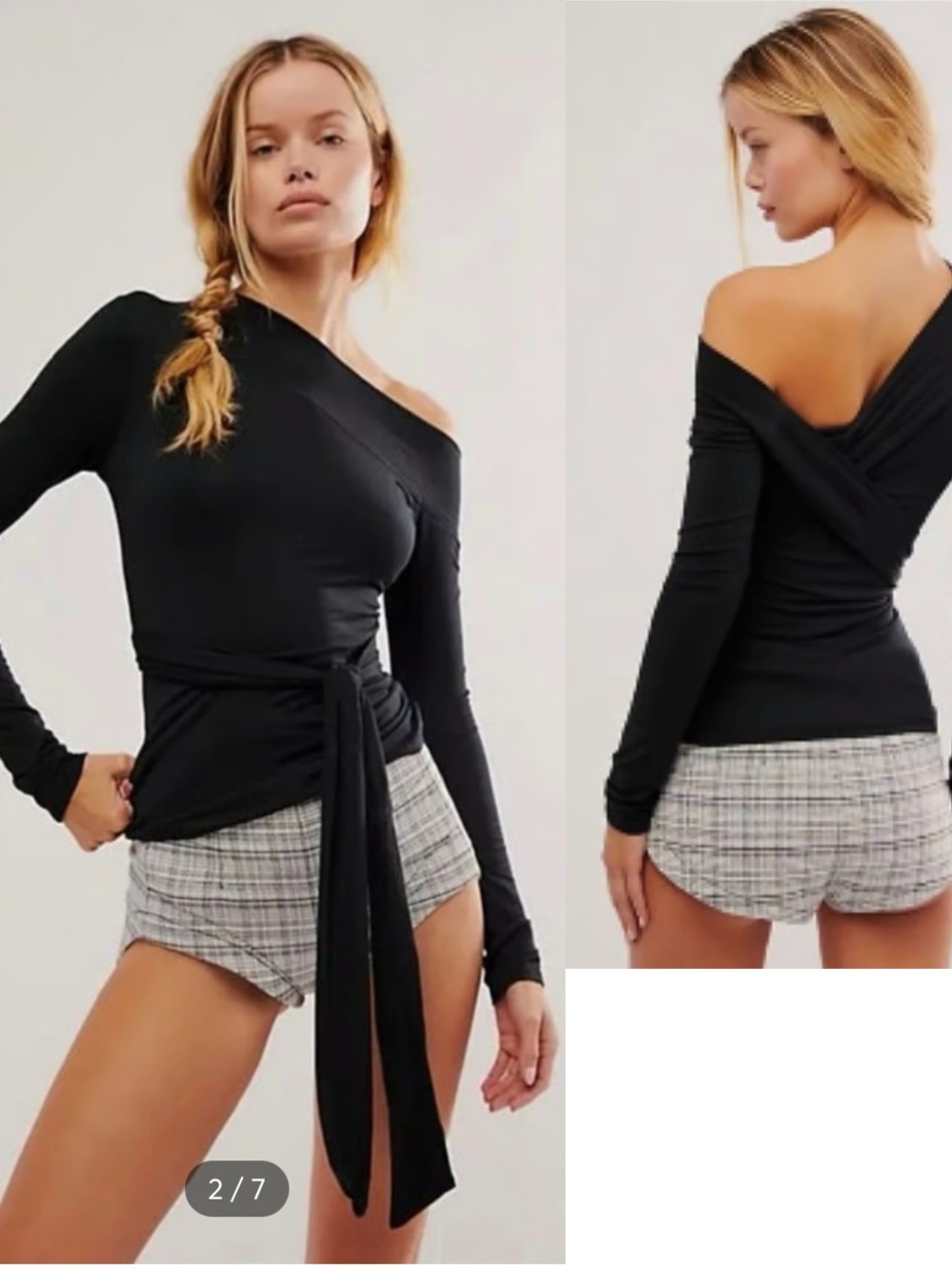NWT Free People Tweed Micro Shorts